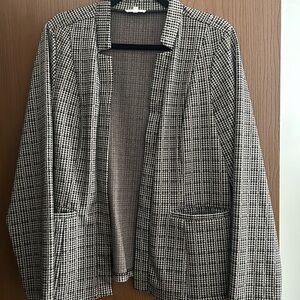 Maurices Black and White Checkered Blazer